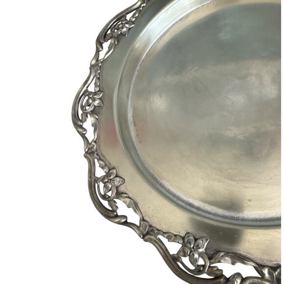 Marples & Co Sheffield Electroplated Gold Silverplate Serving Plate - Picture 4 of 8